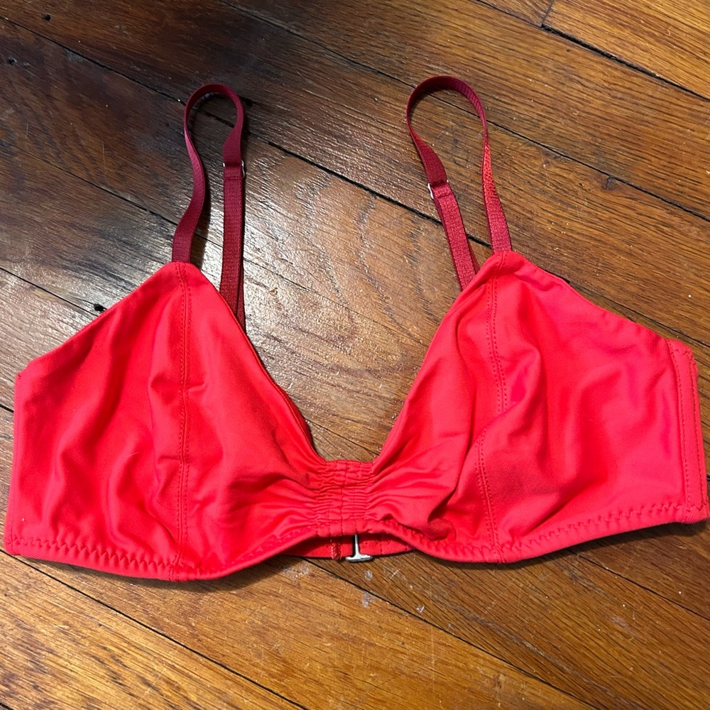 Malia Mills Swim Red Bikini Top Size 36